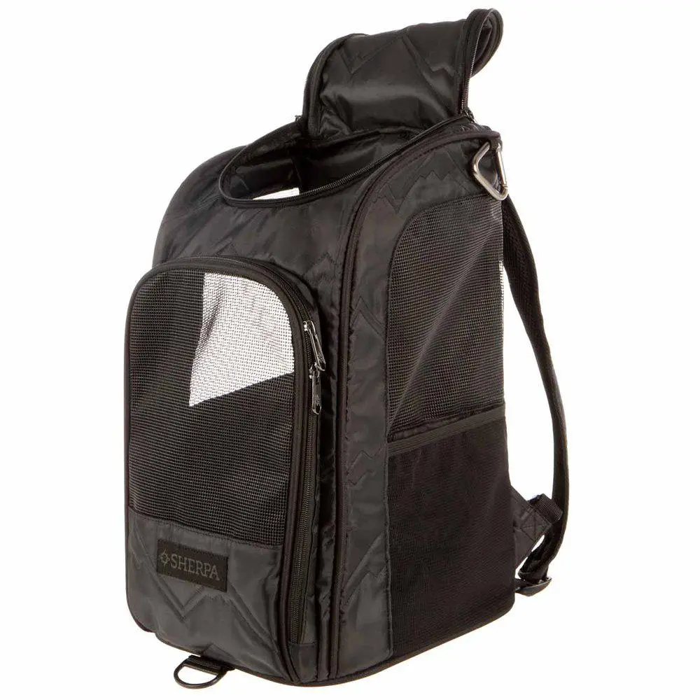 Transporttaske Backpack Sherpa 2in1 Sort 43x26,5x26cm Max 7kg